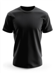  black t-shirt front view