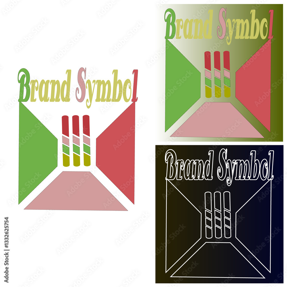 Fototapete abstract transparent overlay colorful brand element design template