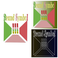 Abstract Transparent Overlay Colorful Brand Element Design Template