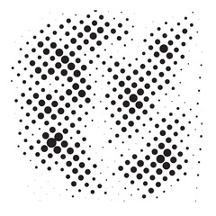 Halftone screen Circle dot vector illustration art Basic RGB