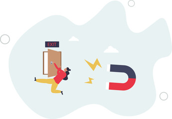 Incentive and welfare program for employee retention, building staffs loyalty reduce resignation rate for important talent.flat character life .