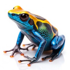 Obraz premium Dart frog and white background