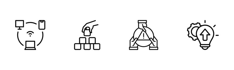  Business Model Innovation icons Set