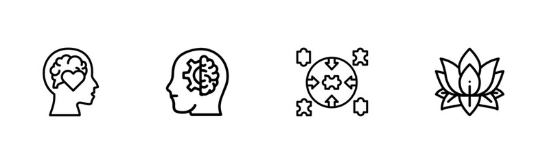 Neuroleadership icons Set