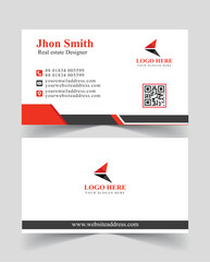 Vector print ready real estate visiting card design template