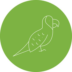 Parrot icon single vector illustration