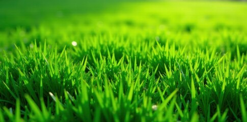 Fototapeta premium Lush green lawn, vibrant texture, perfect for spring , lawn, resource