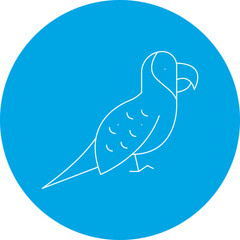 Parrot icon single vector illustration