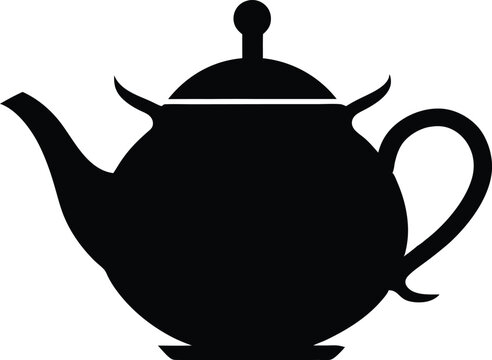recommend clip art: teapot  black silhouette,kettles,coffee pot vector icon