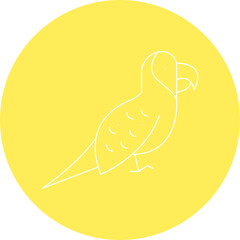 Parrot icon single vector illustration