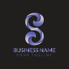 s letter logo s logo design