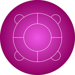 Life Saving Tube icon single vector illustration