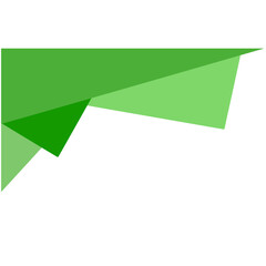 green shape plane illustration