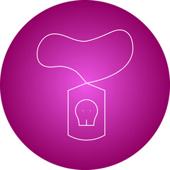 Pirate Necklace icon single vector illustration