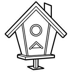 Simple and Stylish Birdhouse Outlines
