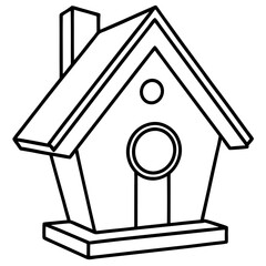 Simple and Stylish Birdhouse Outlines