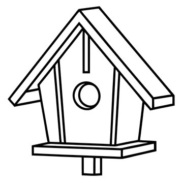 recommend clip art: Simple and Stylish Birdhouse Outlines