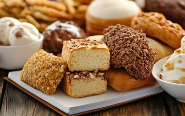 Assorted Delicious Bakery Sweets and Pastries
