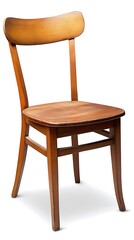 Fototapeta premium Wooden chair isolated transparency background