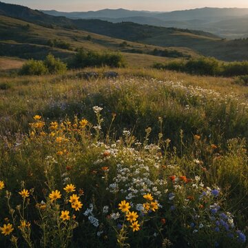 meadow with flowers