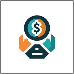 Modern business and finance icons, featuring charts, people, and money elements. Ideal for corporate branding, marketing, and presentations.