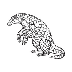 Cute, green cartoon reptile characters, including a dragon, a turtle, a crocodile, and a lizard, are shown in this fun vector drawing