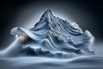 Frozen Mountain Wave: A Stunning Landscape