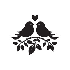 Humming bird silhouette icon vector art illustration design