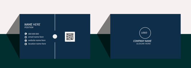  Business card design template,Portrait and landscape orientation. Horizontal and vertical layout. Vector illustration, Clean professional business card template,