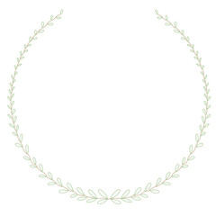 round frame made of glossy spheres