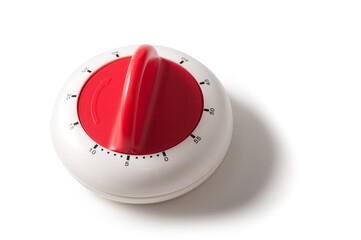 Kitchen egg cooking timer isolated on white background