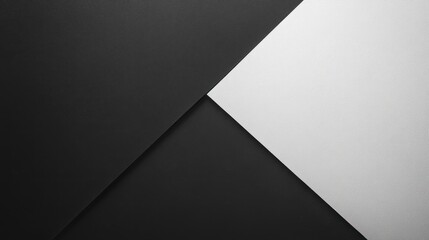 An artistic interpretation of contrast featuring a square divided diagonally into black and white halves.