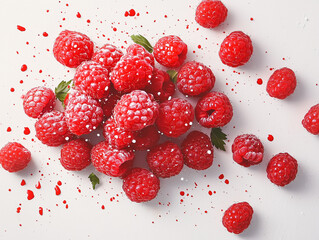 Fresh raspberries