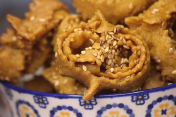 Moroccan Pastry Known as Chebakia