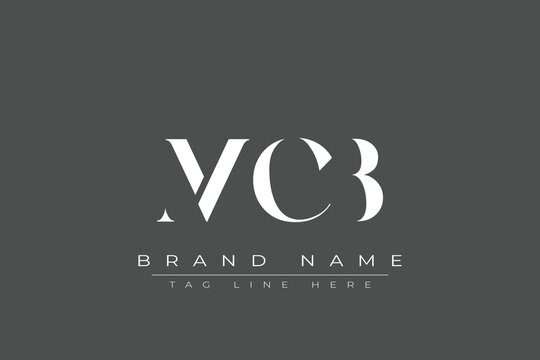 MCB abstract letter logo design. This logo is designed by three abstract letters.