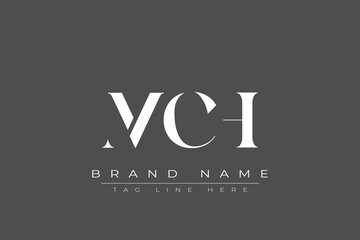 MCH abstract letter logo design. This logo is designed by three abstract letters.