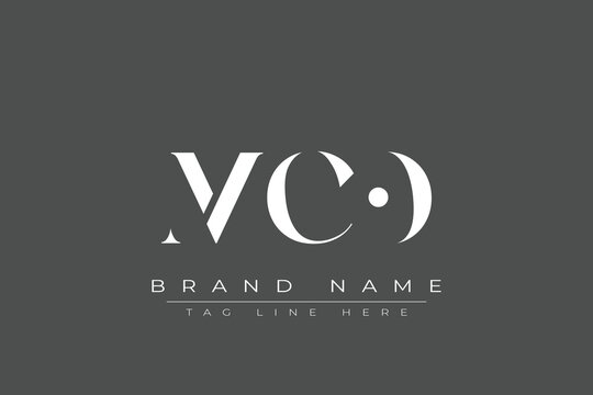 MCO abstract letter logo design. This logo is designed by three abstract letters.