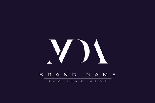 MDA abstract letter logo design. This logo is designed by three abstract letters.