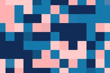 Square pixelated texture in purple and blue with smooth and creative geometric structure. Abstract digital background concept