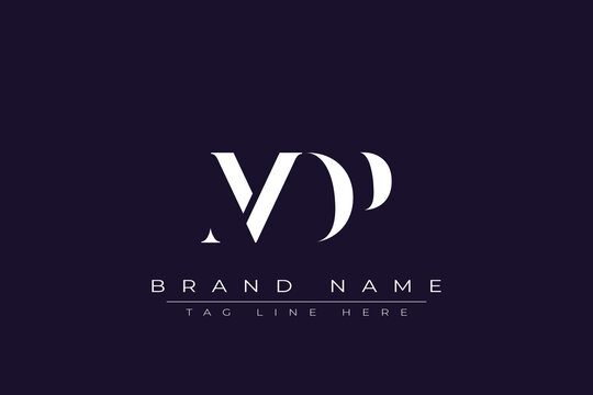 MDP abstract letter logo design. This logo is designed by three abstract letters.