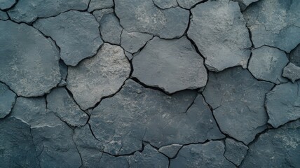 Fototapeta premium Cracked Gray Earth with Golden Sparkles Texture