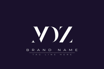 MDZ abstract letter logo design. This logo is designed by three abstract letters.