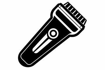 electric shaver line art silhouette vector illustration