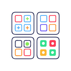 app s icon, app sflat illustration - simple vector illustration of app s, perfect for icons and logos