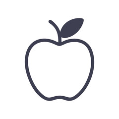 apple icon, apple flat illustration - simple vector illustration of apple , perfect for icons and logos