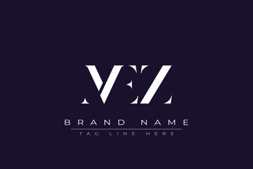 MEZ abstract letter logo design. This logo is designed by three abstract letters.