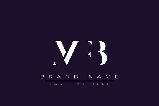 MFB abstract letter logo design. This logo is designed by three abstract letters.