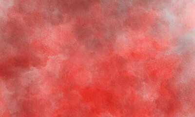 Red watercolor background. Simple Grunge Background. Watercolor paper background. Abstract Painted Illustration. Brush stroked painting.