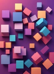 Obraz premium Colorful image of blocks in various colors
