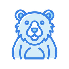 bear icon, bear flat illustration - simple vector illustration of bear , perfect for icons and logos